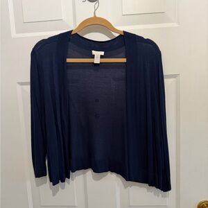 Navy Chico’s shrug in size 2